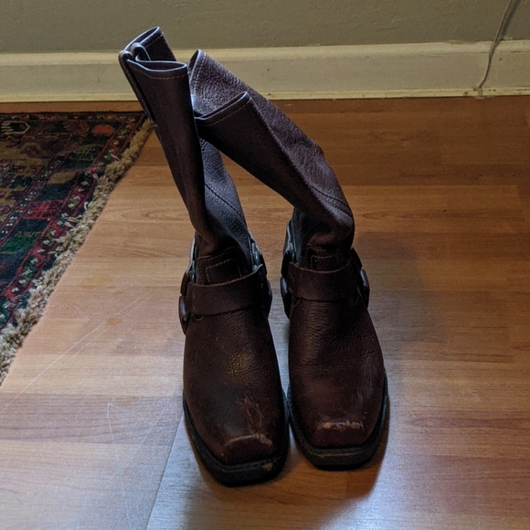 Frye Women's Harness Motorcycle Boots - Picture 2 of 3